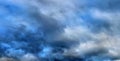 Beautiful clouds and blue sky panorama in high resolution Royalty Free Stock Photo