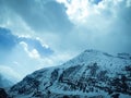 Beautiful clouds over the mountain