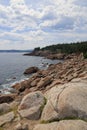 Beautiful clouds over the rugged coastline Royalty Free Stock Photo