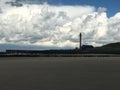 Beautiful clouds party above the beach