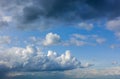 Beautiful clouds in the sky. Clouds foreshadowing rain Royalty Free Stock Photo