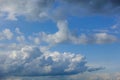 Beautiful clouds in the sky. Clouds foreshadowing rain Royalty Free Stock Photo