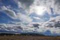 Beautiful clouds in the sky. Clouds foreshadowing rain Royalty Free Stock Photo