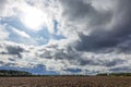 Beautiful clouds in the sky. Clouds foreshadowing rain Royalty Free Stock Photo