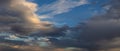 beautiful clouds in the sky - panorama cloudscape