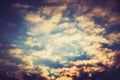 Beautiful clouds sky sunrise Royalty Free Stock Photo