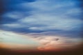 Beautiful clouds sky sunrise Royalty Free Stock Photo