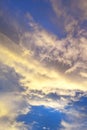 Beautiful clouds in the sky before dawn Royalty Free Stock Photo