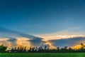 Beautiful clouds at sunset