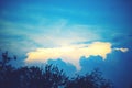 Beautiful Clouds at sunset dramatic sky sunrise Natural background Royalty Free Stock Photo