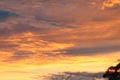 Beautiful Clouds at Sunset Royalty Free Stock Photo