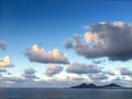 Beautiful clouds before Supermoon rise