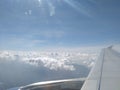 Beautiful clouds view from the flight Royalty Free Stock Photo