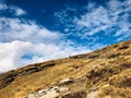 Beautiful clouds view and mountains click chopta tugnath mountain Uttarakhand india