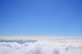 Beautiful cloudscape, Blue sky against clouds. Royalty Free Stock Photo