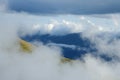 Beautiful cloudscape in Caucasus mountains,Georgia, Central Asia