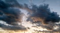 Beautiful cloudscape caught in countryside Royalty Free Stock Photo