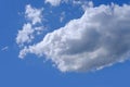 Beautiful cloudscape in daytime blue sky, beautiful white fluffy with clouds, concept of transcendence, Heaven and infinity, good