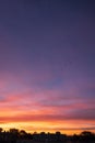 Beautiful cloudscape gradient from purple to orange sunrise in the early morning Royalty Free Stock Photo