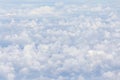 Beautiful cloudscape, on the heaven view over white fluffy cloud Royalty Free Stock Photo