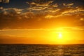 Beautiful cloudscape over the caribbean sea Royalty Free Stock Photo