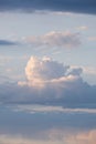 Beautiful cloudscape over Paris Royalty Free Stock Photo