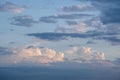 Beautiful cloudscape over Paris Royalty Free Stock Photo