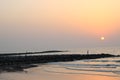 Beautiful cloudscape over sea sunrise Royalty Free Stock Photo