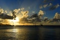 Beautiful cloudscape over the sea. Royalty Free Stock Photo