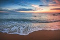 Beautiful cloudscape over the sea, sunrise shot