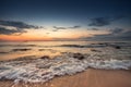 Beautiful cloudscape over the sea, sunrise shot Royalty Free Stock Photo