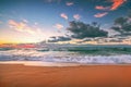 Beautiful cloudscape over the sea, sunset shot