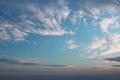Beautiful cloudscape after sunset Royalty Free Stock Photo