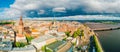 Beautiful cloudy day over Riga.