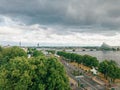 Beautiful cloudy day over Riga.