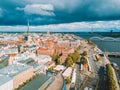 Beautiful cloudy day over Riga.