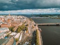 Beautiful cloudy day over Riga