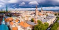 Beautiful cloudy day over Riga