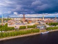 Beautiful cloudy day over Riga.