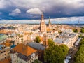 Beautiful cloudy day over Riga.