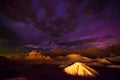 Beautiful Cloudy Night Badlands South Dakota Royalty Free Stock Photo