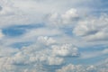 Beautiful cloudy sky, atmosphere background. Nature ozone