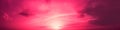 Beautiful cloudy sky at sunset. Viva magenta trendy color Royalty Free Stock Photo