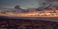 Beautiful cloudy Sunset on the cliffs, Malta - Image