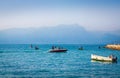 Beautiful coast of Garda Lake, Italy