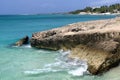 Beautiful coast of Malmok Beach, Aruba, Caribbean island Royalty Free Stock Photo