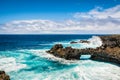 Beautiful coast near old lighthouse in Punta Teno, Tenerife, Can Royalty Free Stock Photo