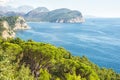 Beautiful coast view, Adriatic sea, Montenegro. Royalty Free Stock Photo