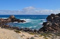 Rugged  coastline and rocky seashore, WA, Australia Royalty Free Stock Photo