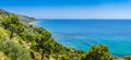 Beautiful coastal landscape at the Cilentan Coast, Campania, Italy Royalty Free Stock Photo